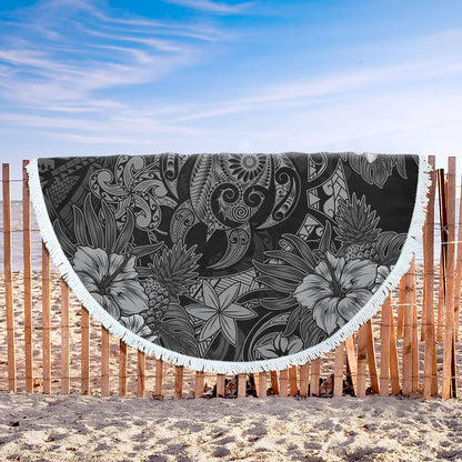 Hawaii Beach Blanket Tribal Polynesia Sea Turtle Design Pacific Dream