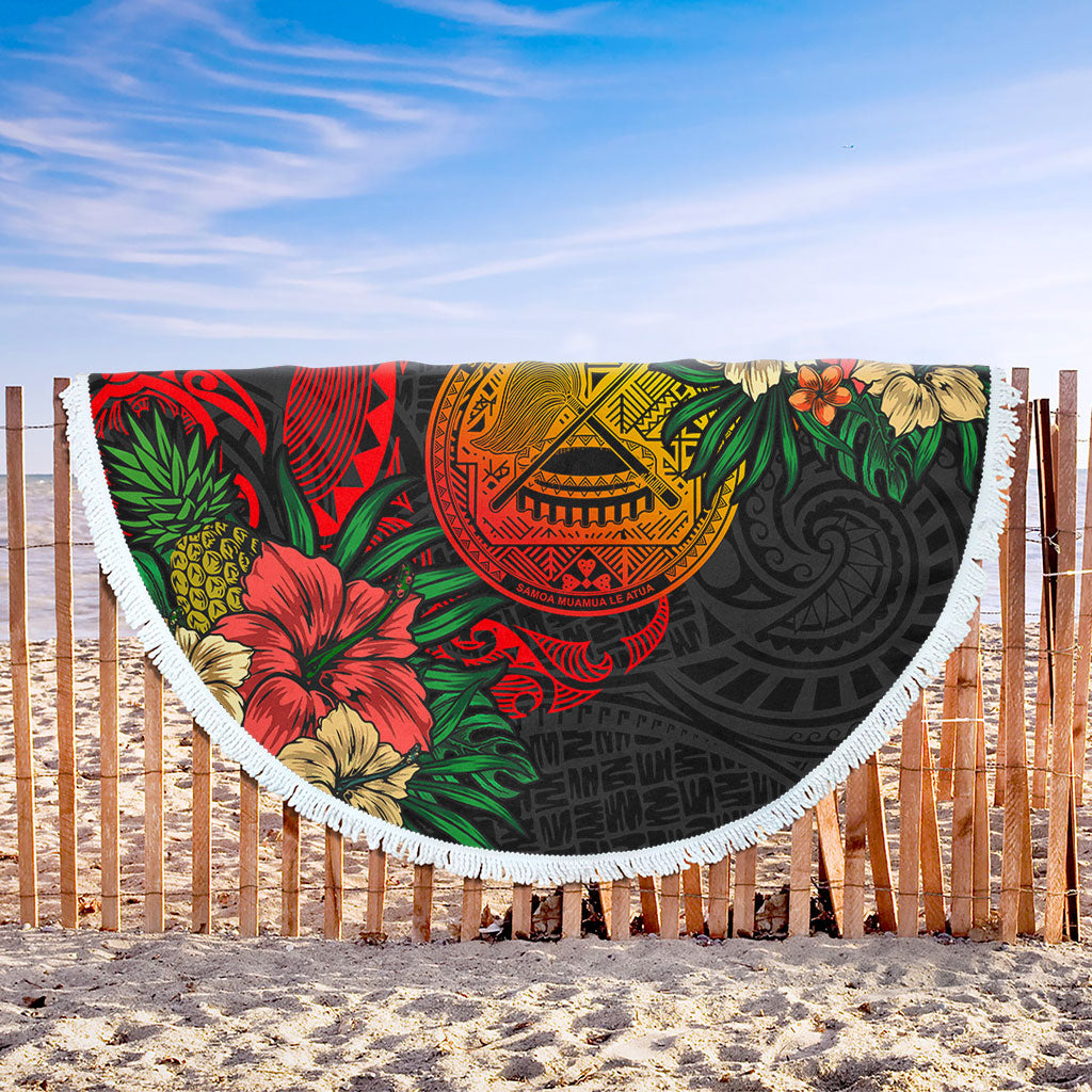 American Samoa Beach Blanket Polynesian Coat Of Arms Tropical