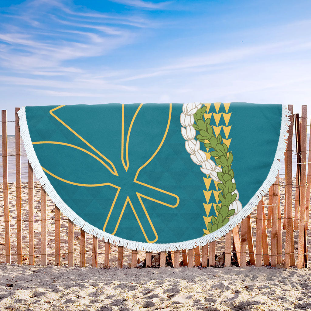 Hawaii Beach Blanket Kanaka Maoli Puakenikeni Maile Flower Lei