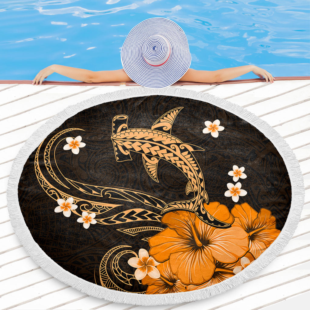 Hawaii Beach Blanket Shark Polynesia Tribal Tattoo