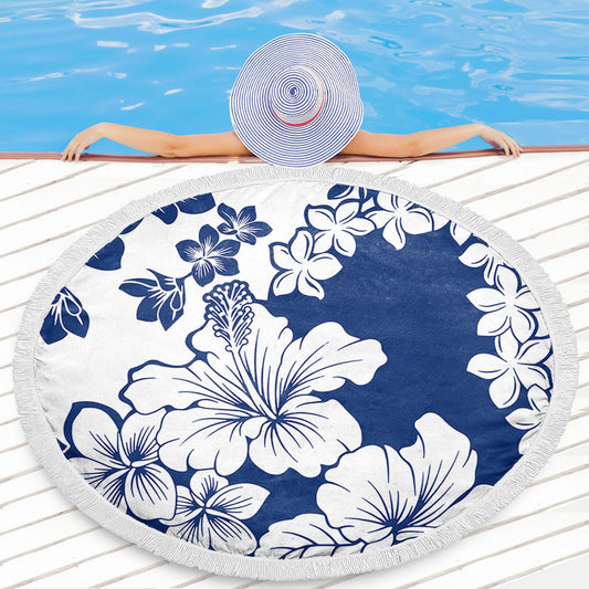 Hawaii Beach Blanket Polynesia Fabric Floral