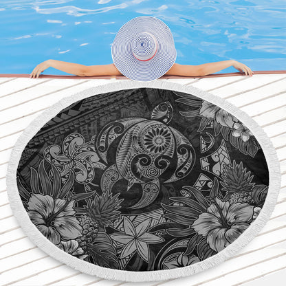 Hawaii Beach Blanket Tribal Polynesia Sea Turtle Design Pacific Dream