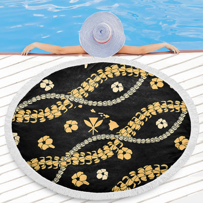 Hawaii Beach Blanket Curve Floral Lei