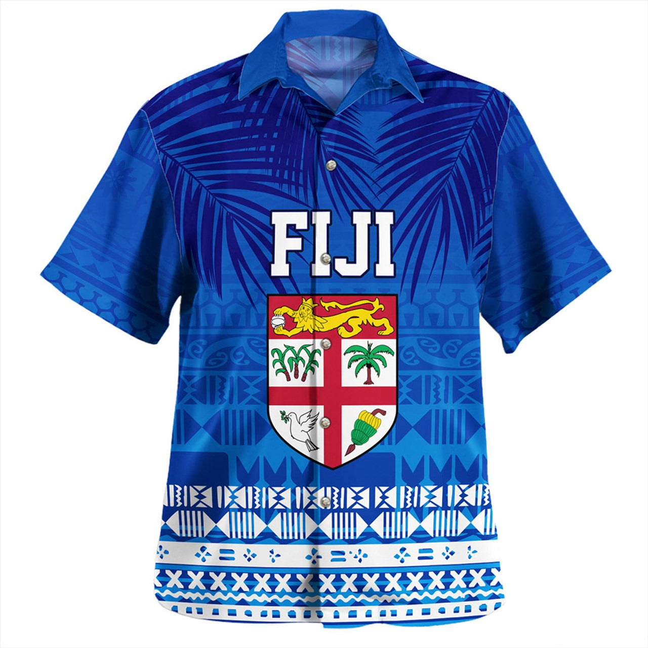 Fiji Combo Dress And Shirt Happy Fiji Day Celebration Tropical Leaf