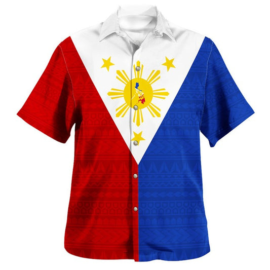 Philippines Filipinos Hawaiian Shirt Polynesia Tribal Flag