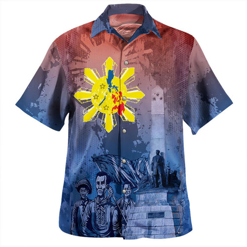 Philippines Filipinos Hawaiian Shirt National Heroes Sun Star With Eagle