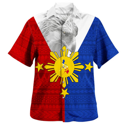 Philippines Filipinos Hawaiian Shirt Polynesia Tribal Flag Eagles