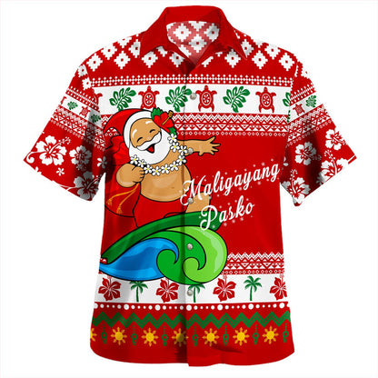 Philippines Filipinos Hawaiian Shirt Santa Claus Ho Ho Ho Christmas