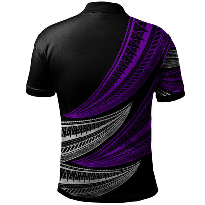 Chuuk Custom Personalised Polo Shirt - Wave Pattern Alternating