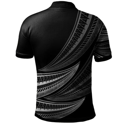 Chuuk Custom Personalised Polo Shirt - Wave Pattern Alternating