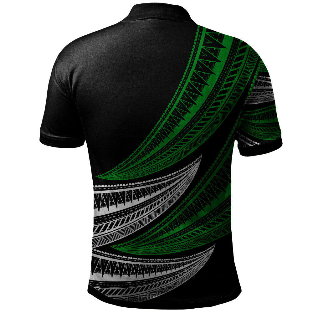 Chuuk Custom Personalised Polo Shirt - Wave Pattern Alternating
