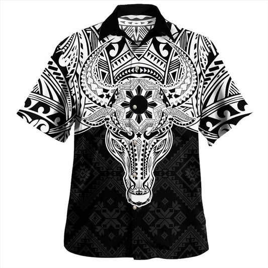 Philippines Filipinos Hawaiian Shirt Polynesian Buffalo Tapa Tribal Print