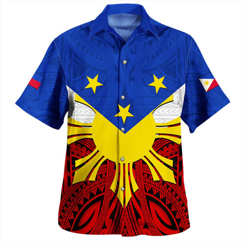 Philippines Filipinos Hawaiian Shirt Tribal Flag Traditional Style
