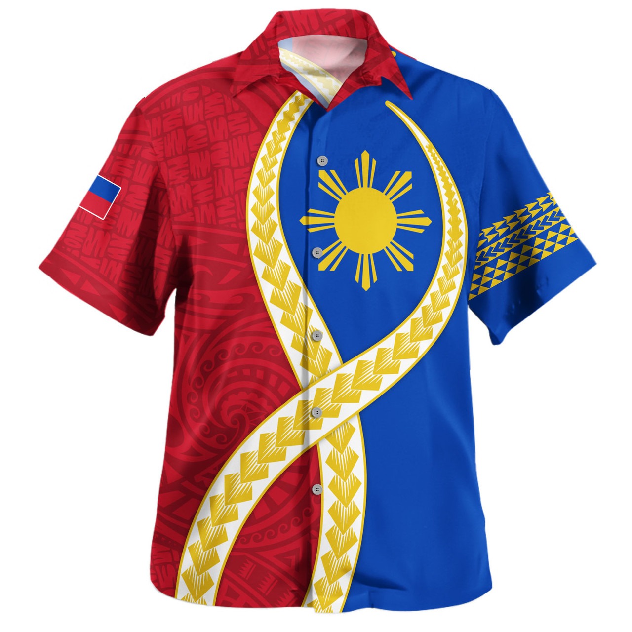 Philippines Filipinos Hawaiian Shirt Tribal Polynesian In My Heart