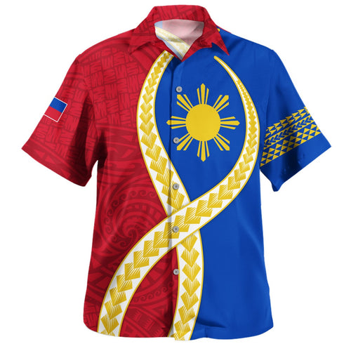 Philippines Filipinos Hawaiian Shirt Tribal Polynesian In My Heart