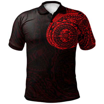 Polynesian Tattoo Style Polo Shirt Version 2.0