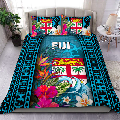 Fiji Bedding Set Bula Islands Wave Tropical