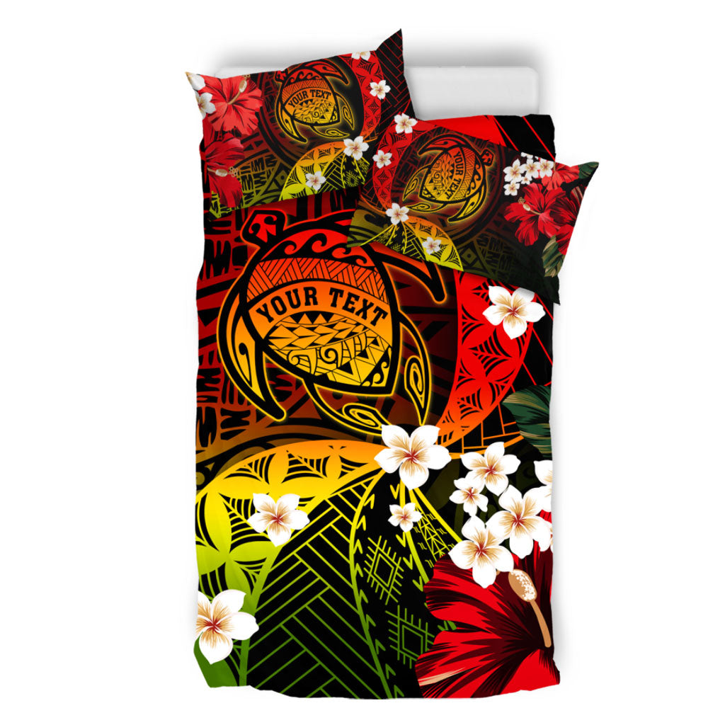 Hawaii Bedding Set Custom Turtle Style Reggae Tropical
