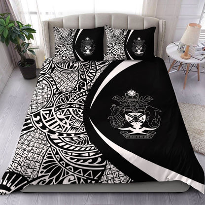 Solomon Islands Bedding Set Lauhala White Circle Style