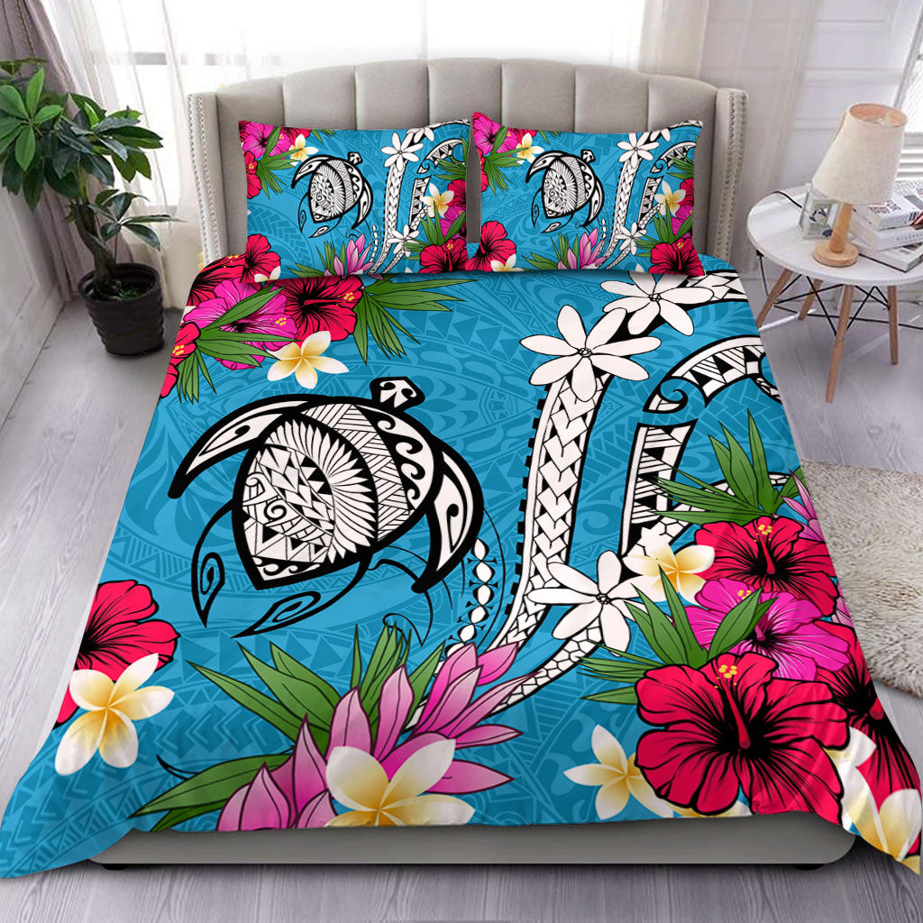 Hawaii Bedding Set Tribal Polynesia Tropical Summer