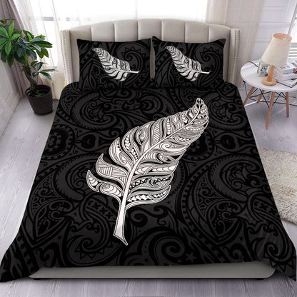 New Zealand Bedding Set Maori Silver Fern Simple Style