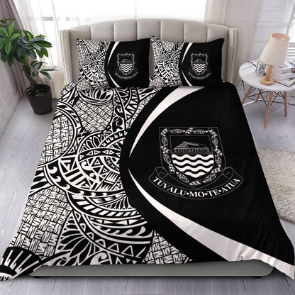 Tuvalu Bedding Set Lauhala White Circle Style
