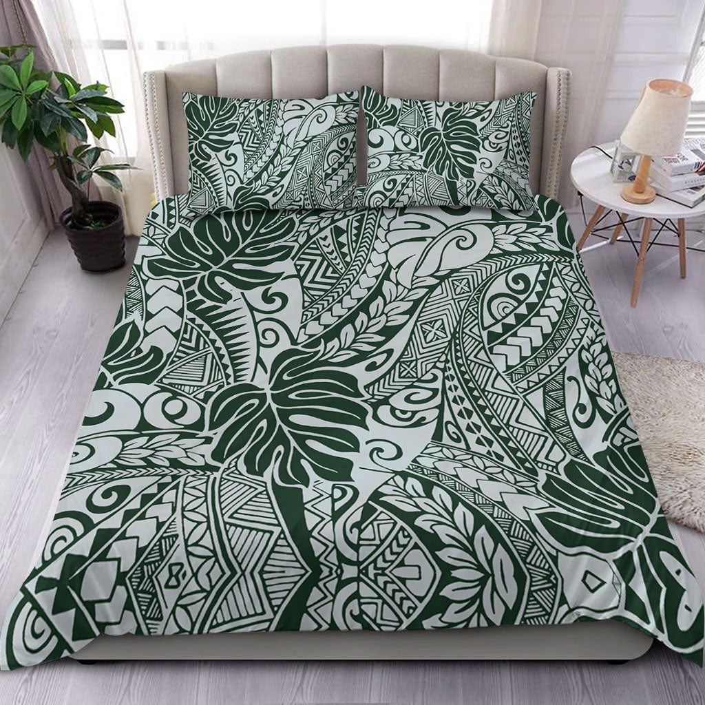 Hawaii Bedding Set Tribal Pattern Leaf