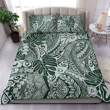 Hawaii Bedding Set Tribal Pattern Leaf