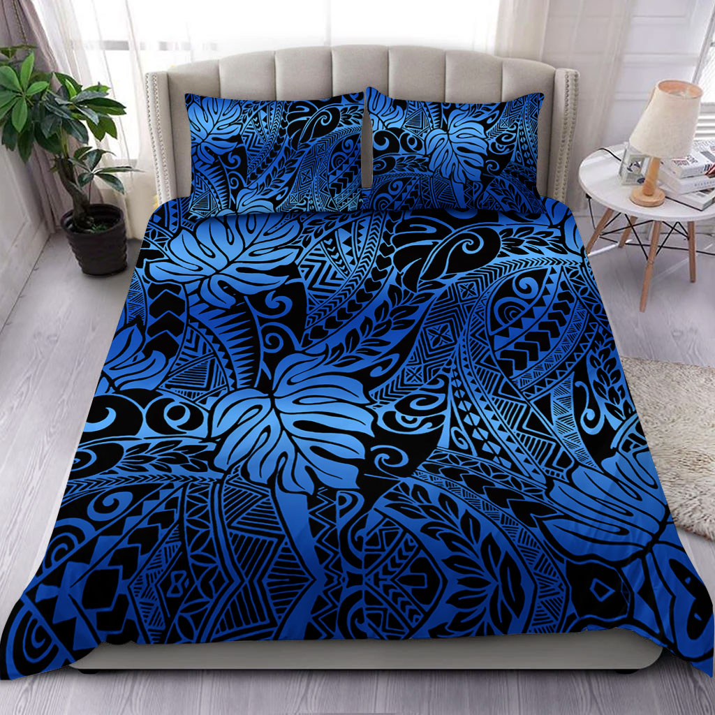 Hawaii Bedding Set Tribal Polynesian Pattern Leaf