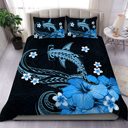 Hawaii Bedding Set Shark Polynesia Tribal Tattoo