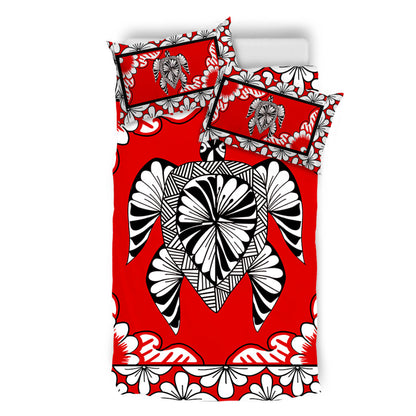 Tonga Bedding Set Tapa Turtle Design