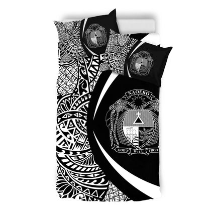 Nauru Bedding Set Lauhala White Circle Style