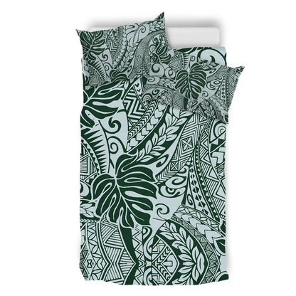 Hawaii Bedding Set Tribal Pattern Leaf