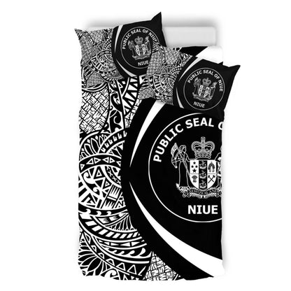 Niue Bedding Set Lauhala White Circle Style