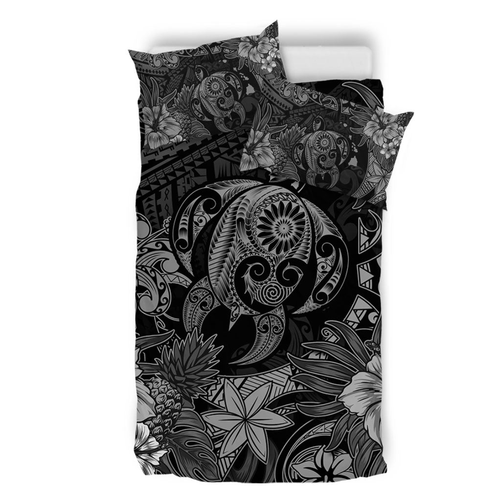 Hawaii Bedding Set Tribal Polynesia Sea Turtle Design Pacific Dream