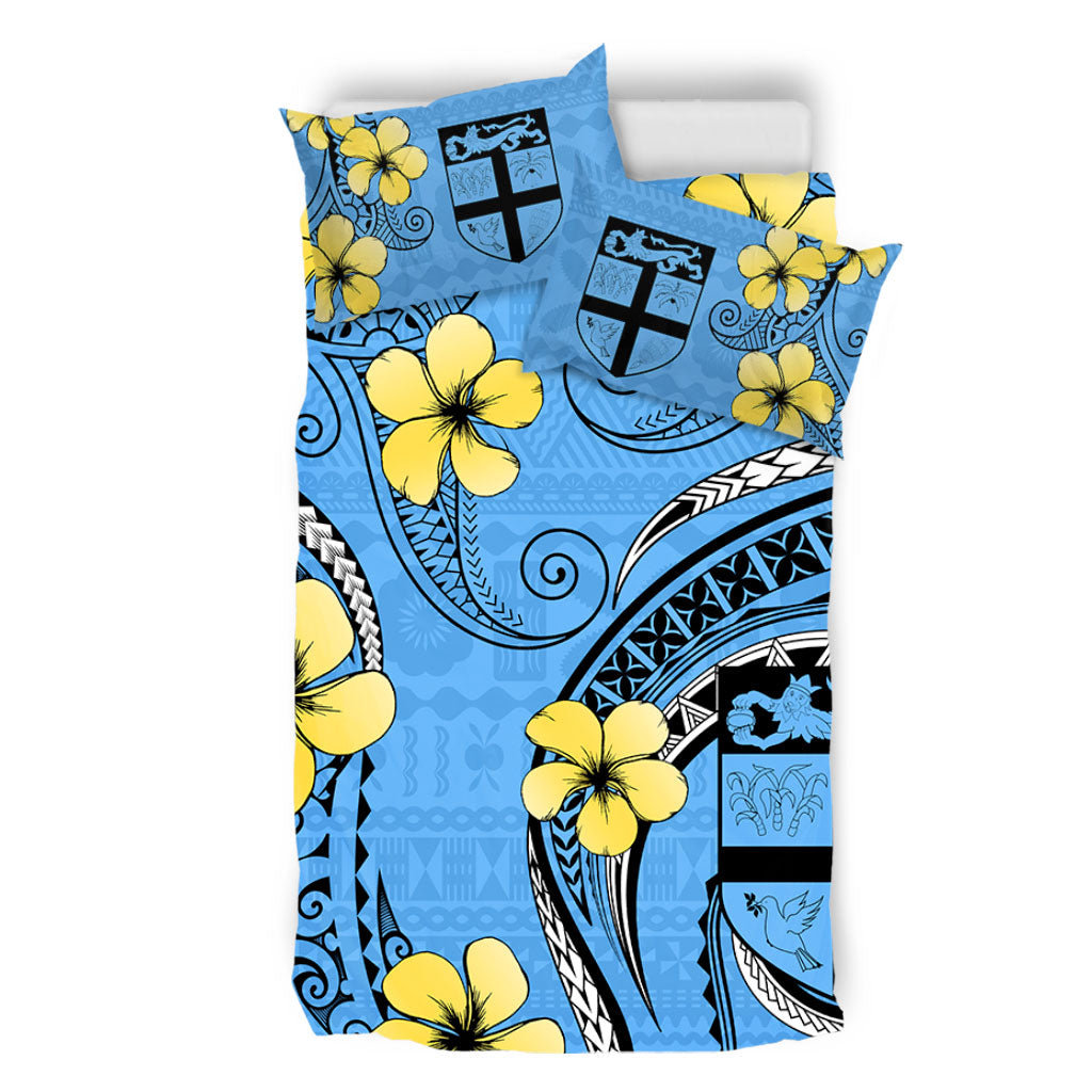 Fiji Bedding Set Bula Style Plumeria Flower