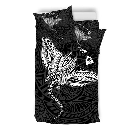 Hawaii Bedding Set Hawaiian Map Polynesian Tribal Ray Tattoo
