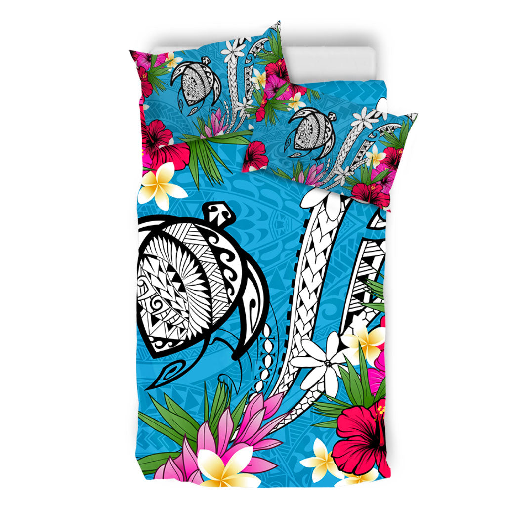 Hawaii Bedding Set Tribal Polynesia Tropical Summer