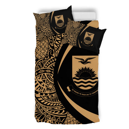 Kiribati Bedding Set Lauhala Gold Circle Style