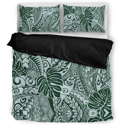 Hawaii Bedding Set Tribal Pattern Leaf