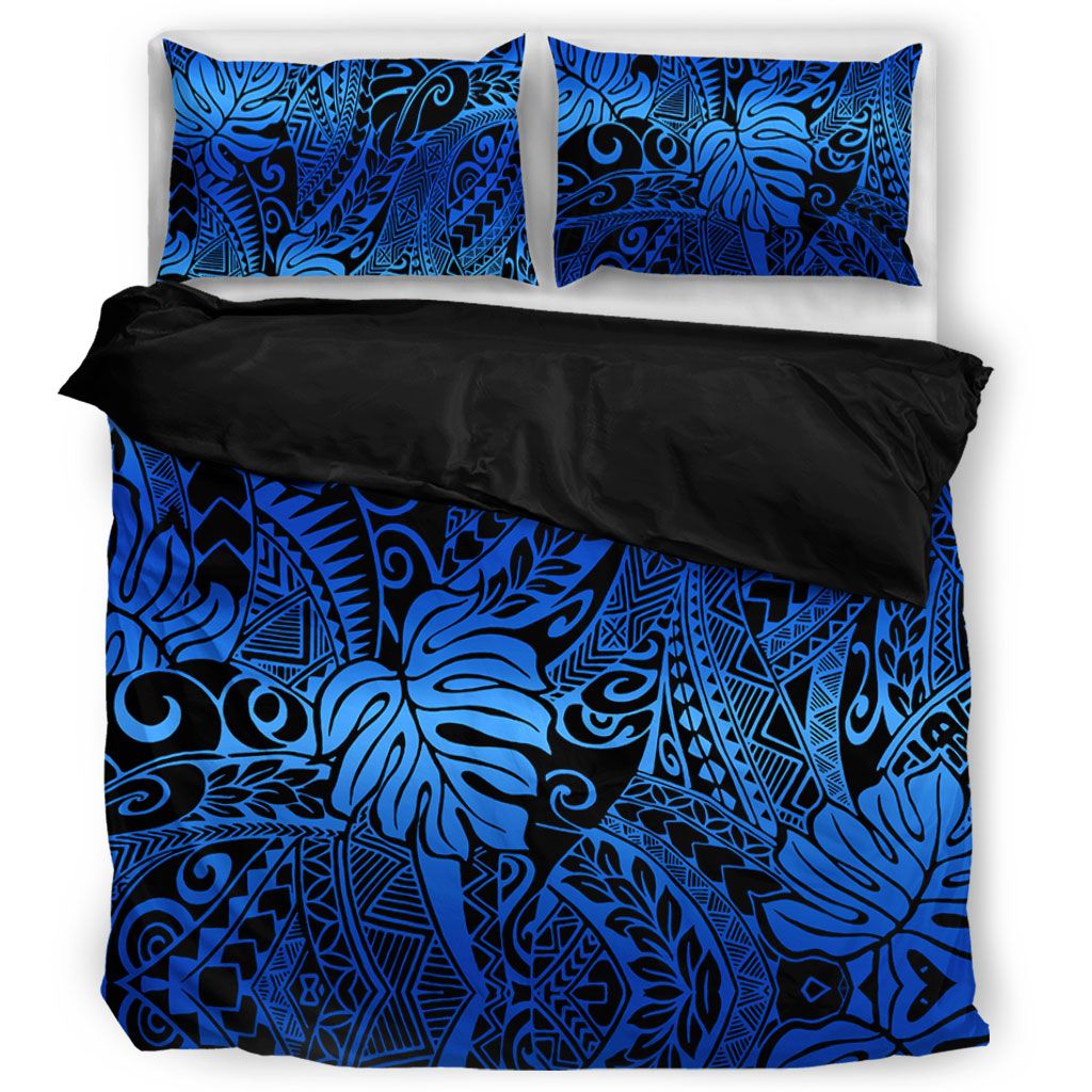 Hawaii Bedding Set Tribal Polynesian Pattern Leaf