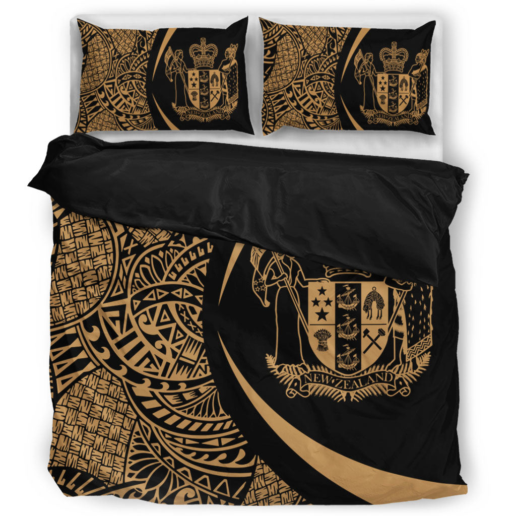 New Zealand Bedding Set Lauhala Gold Circle Style