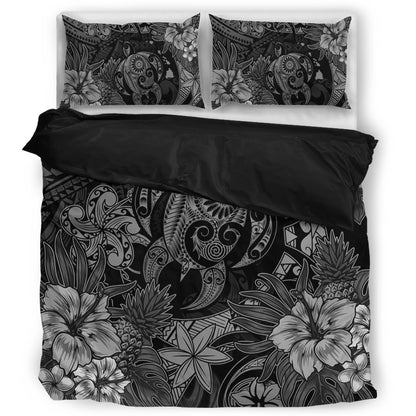 Hawaii Bedding Set Tribal Polynesia Sea Turtle Design Pacific Dream