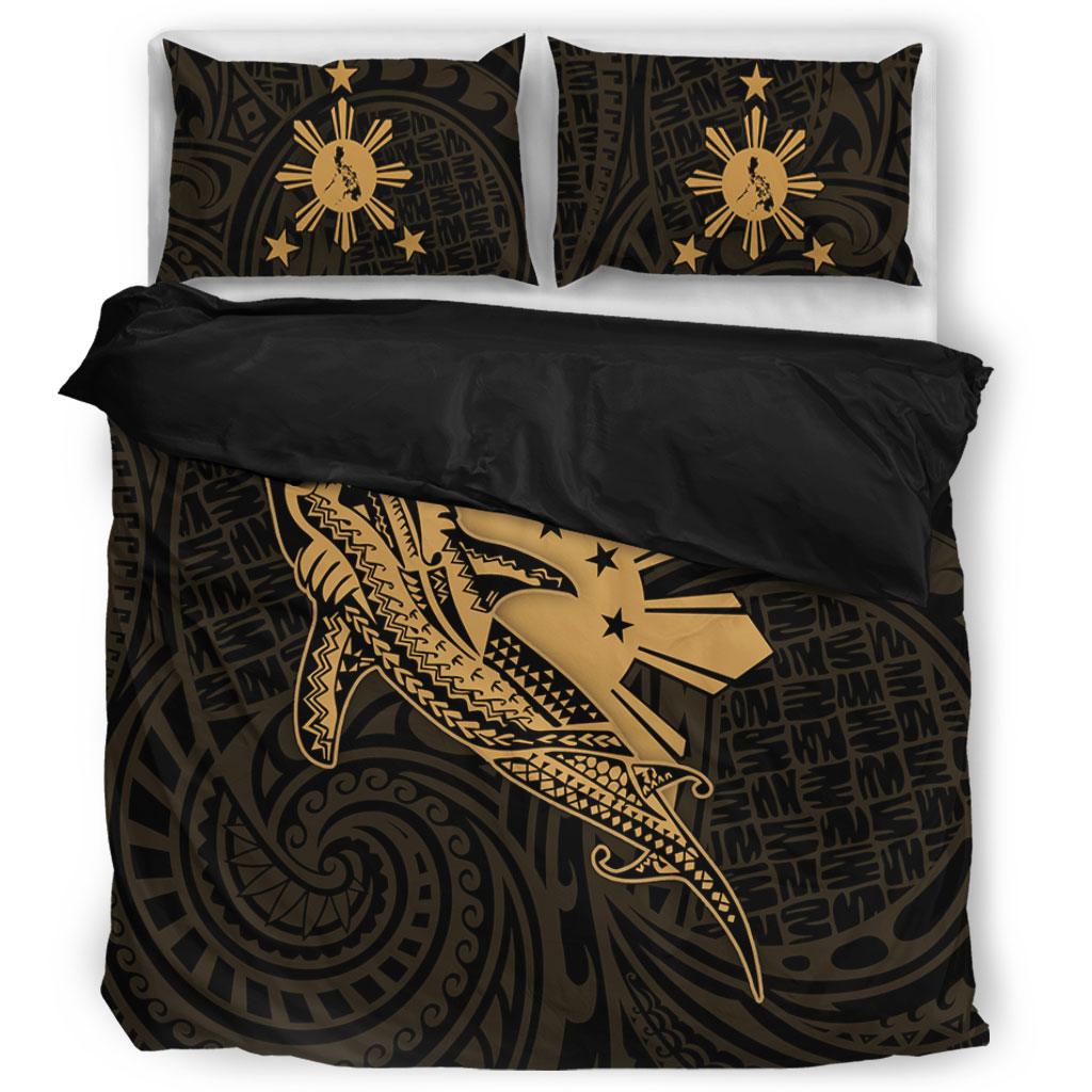 Philippines Filipinos Bedding Set Tribal Whale Shark