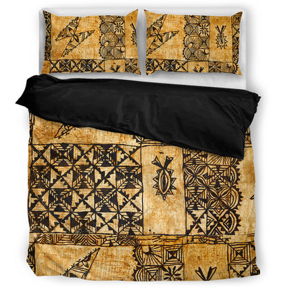 Tonga Bedding Set Tapa Cloth Vintage