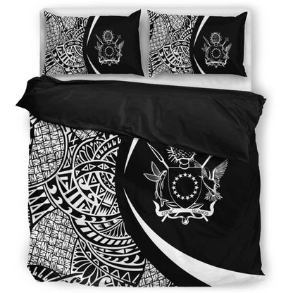 Cook Islands Bedding Set Lauhala White Circle Style