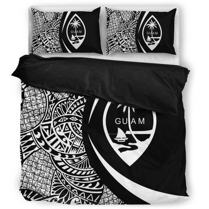 Guam Bedding Set Lauhala White Circle Style
