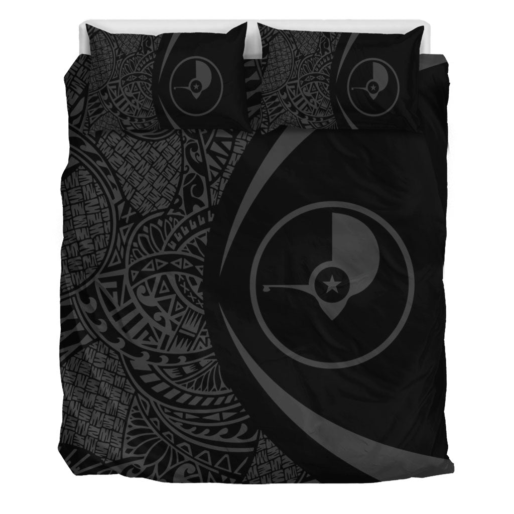 Yap State Bedding Set Lauhala Gray Circle Style