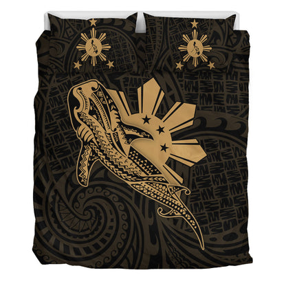 Philippines Filipinos Bedding Set Tribal Whale Shark