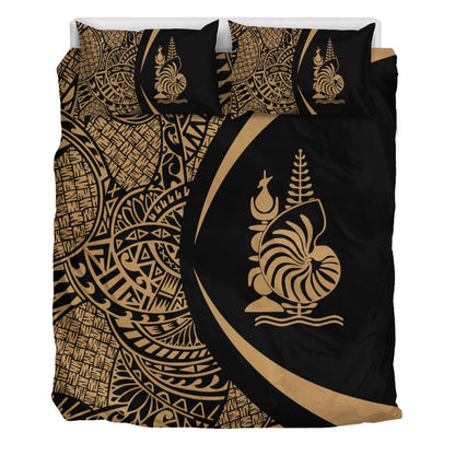 New Caledonia Bedding Set Lauhala Gold Circle Style